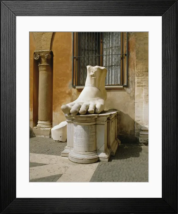 Framed Print : Statue of large foot Framed Print : Statue of large foot