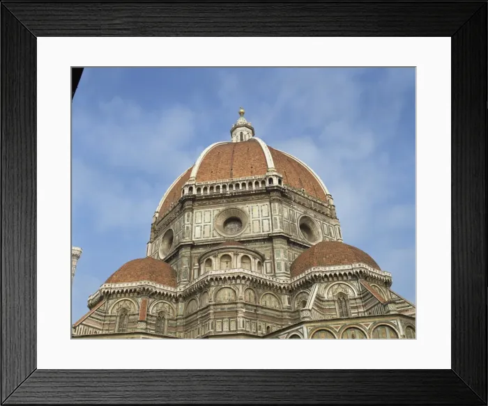 Framed Print : The dome of the Duomo in the town of Florence Framed Print : The dome of the Duomo in the town of Florence