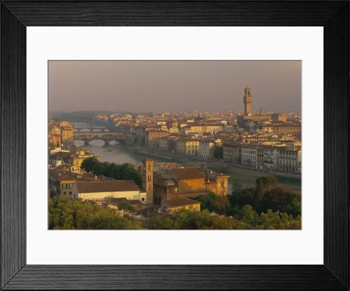 Framed Print : View over the River Arno and city skyline Framed Print : View over the River Arno and city skyline