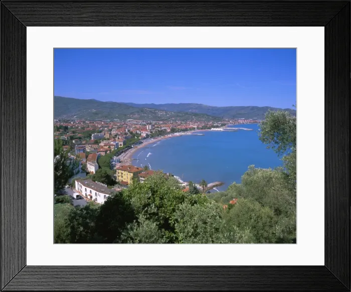 Framed Print : Elevated view of the coastline Framed Print : Elevated view of the coastline