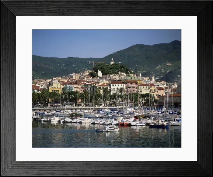 Framed Print : Harbour and town Framed Print : Harbour and town
