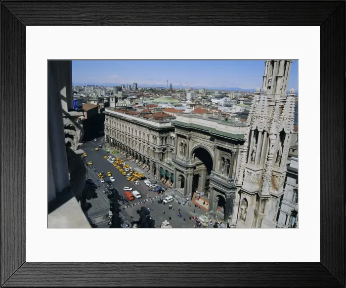 Framed Print : View north west from the roof of the Duomo (cathedral) Framed Print : View north west from the roof of the Duomo (cathedral)
