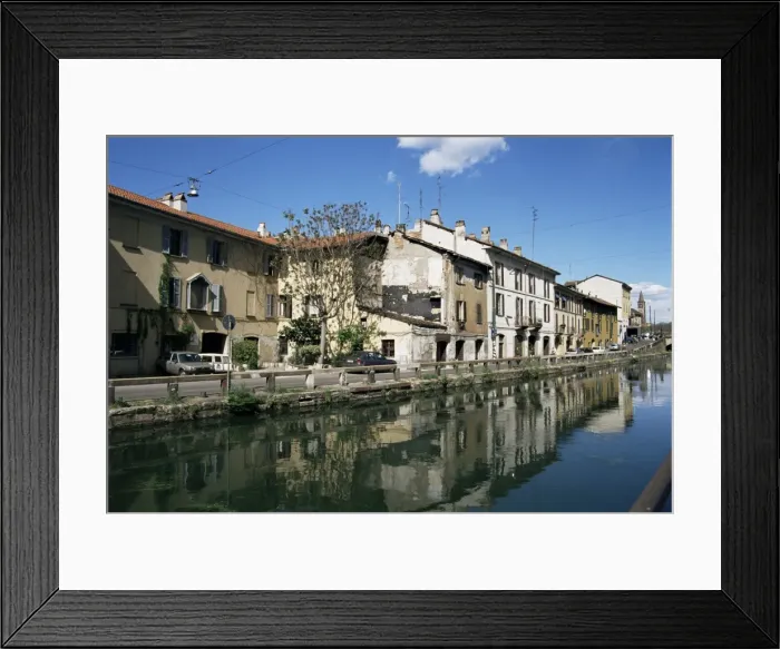 Framed Print : Canal at Porta Ticinese Framed Print : Canal at Porta Ticinese