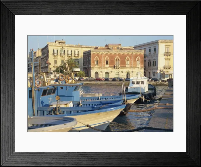 Framed Print : Boats in the harbour Framed Print : Boats in the harbour