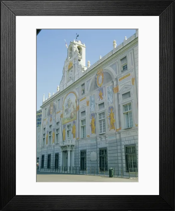 Framed Print : Palazzo S. Giorgio which became Banco San Giorgio in 1408 Framed Print : Palazzo S. Giorgio which became Banco San Giorgio in 1408