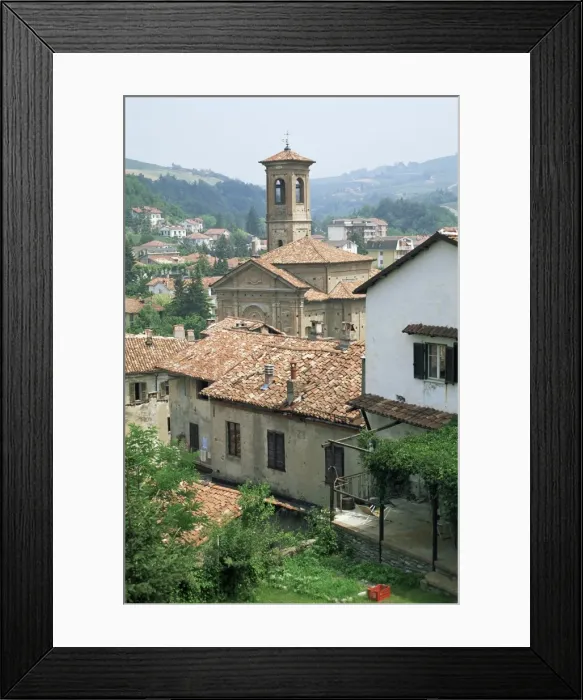 Framed Print : Rooftops, Dogliani Framed Print : Rooftops, Dogliani