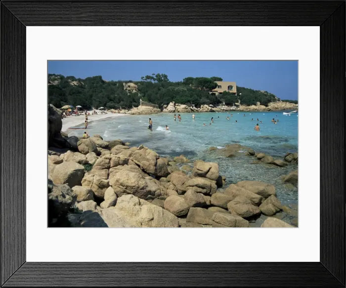 Framed Print : Beach at Capriccioli Framed Print : Beach at Capriccioli