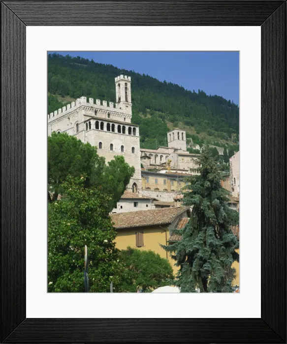 Framed Print : The Consuls Palace at Gubbio in Umbria