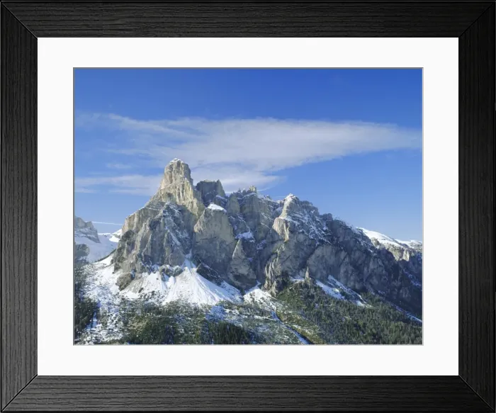 Framed Print : Mt. Sassongher Framed Print : Mt. Sassongher