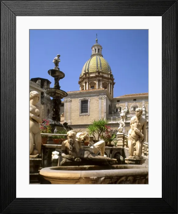 Framed Print : Piazza Pretoria Framed Print : Piazza Pretoria