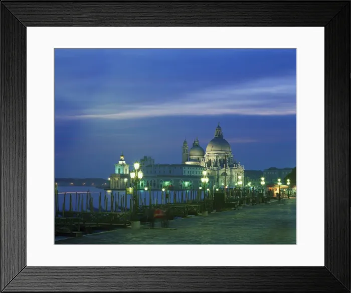 Framed Print : Santa Maria Della Salute illuminated at night Framed Print : Santa Maria Della Salute illuminated at night