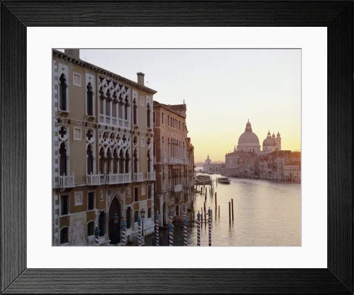 Framed Print : View along the Grand Canal towards Santa Maria Della Framed Print : View along the Grand Canal towards Santa Maria Della