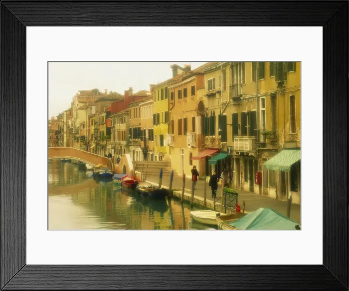 Framed Print : Houses on canalside Framed Print : Houses on canalside