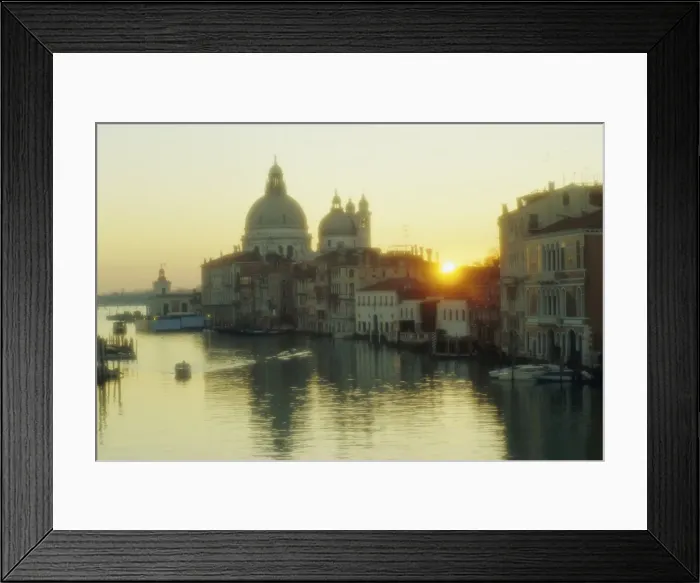 Framed Print : Sunrise behind Santa Maria Della Salute church from Academia Bridge Framed Print : Sunrise behind Santa Maria Della Salute church from Academia Bridge