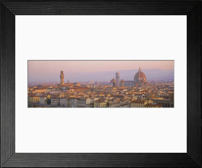Framed Print : Dawn over Florence showing the Duomo and Uffizi Framed Print : Dawn over Florence showing the Duomo and Uffizi