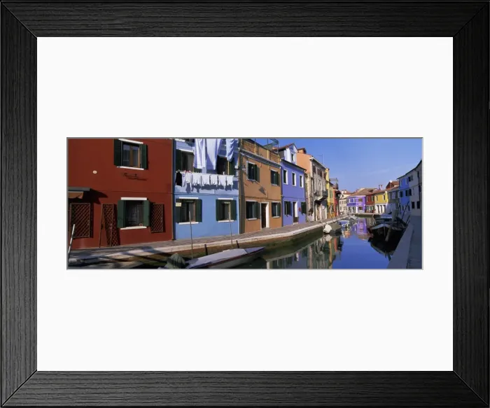 Framed Print : Panoramic view of canal Framed Print : Panoramic view of canal