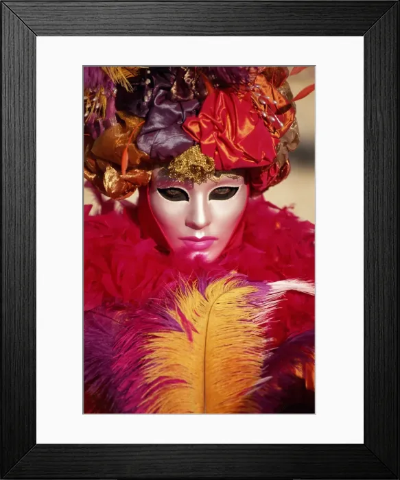 Framed Print : Head and shoulders portrait of a person dressed in Framed Print : Head and shoulders portrait of a person dressed in