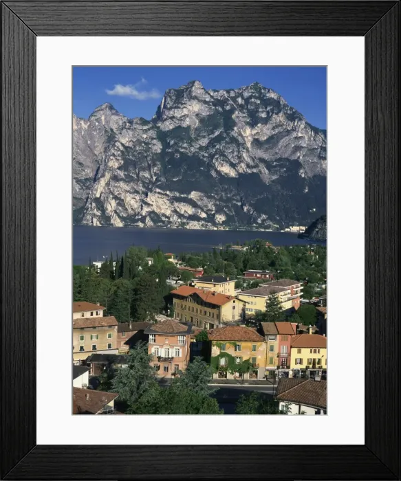 Framed Print : The town of Torbole on Lake Garda Framed Print : The town of Torbole on Lake Garda