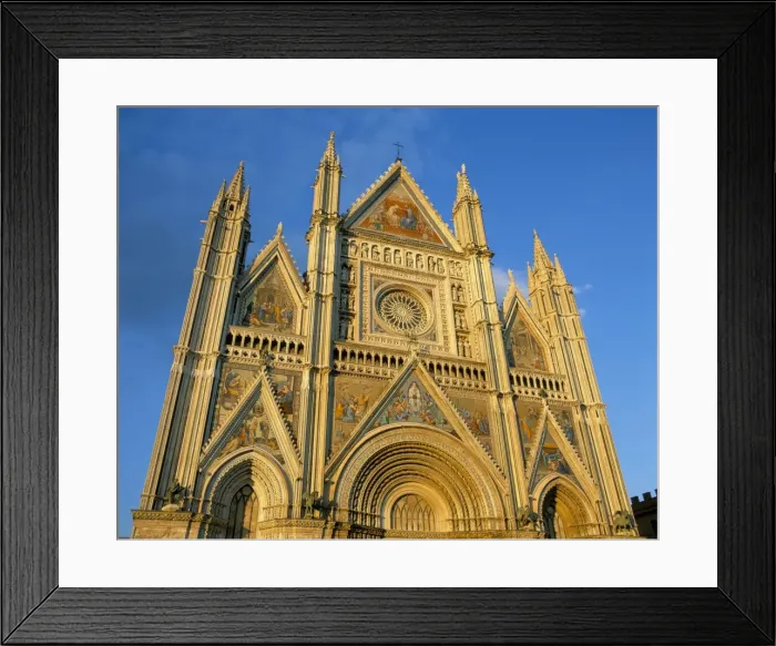 Framed Print : Facade of the cathedral in evening light Framed Print : Facade of the cathedral in evening light