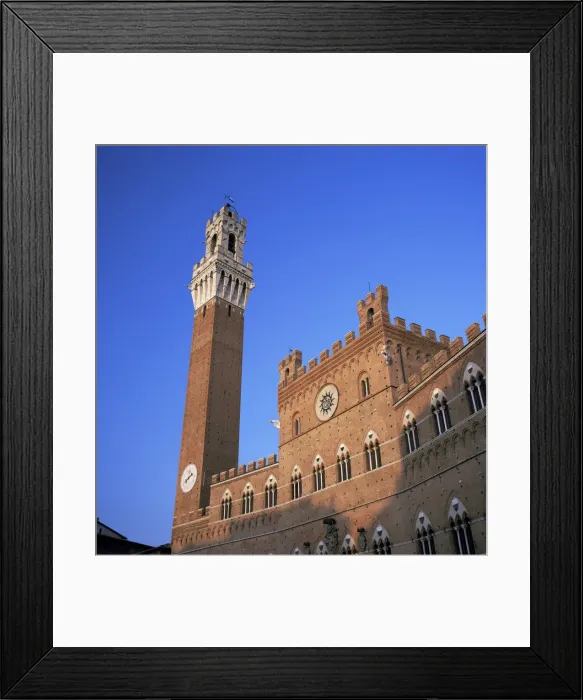 Framed Print : The Torre del Mangia and Palazzo Pubblico Framed Print : The Torre del Mangia and Palazzo Pubblico