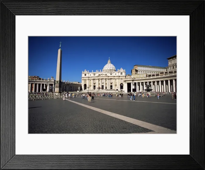 Framed Print : Piazza San Pietro (St Framed Print : Piazza San Pietro (St