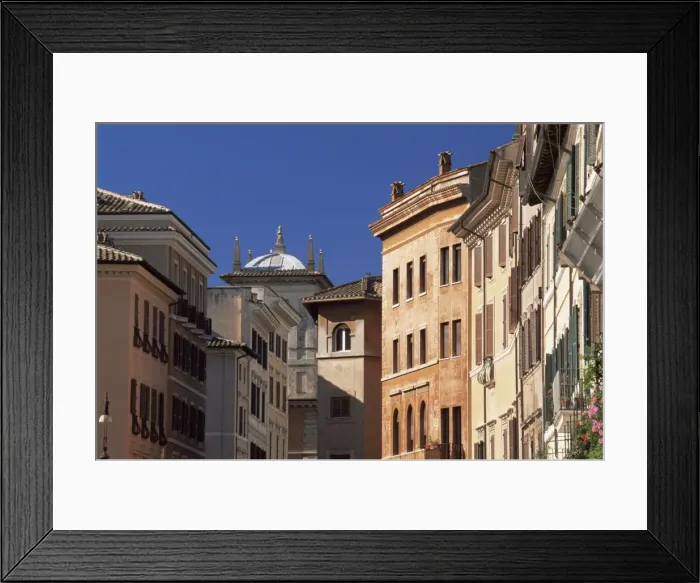 Framed Print : Colourful facades Framed Print : Colourful facades