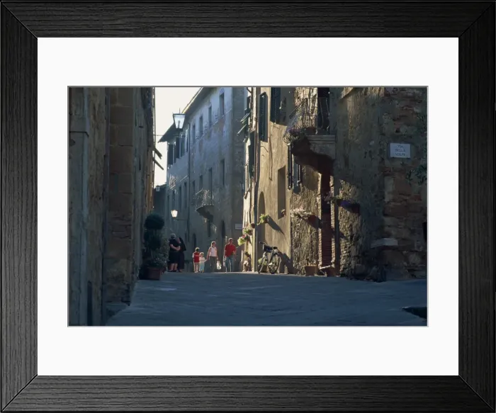 Framed Print : View along Corso Rossellino in evening light Framed Print : View along Corso Rossellino in evening light