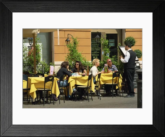 Framed Print : Pavement cafe Framed Print : Pavement cafe