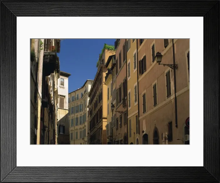 Framed Print : Facades in the Via di Panico Framed Print : Facades in the Via di Panico
