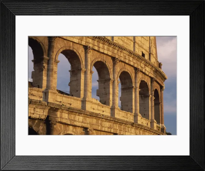Framed Print : Detail of the Colosseum at sunset Framed Print : Detail of the Colosseum at sunset