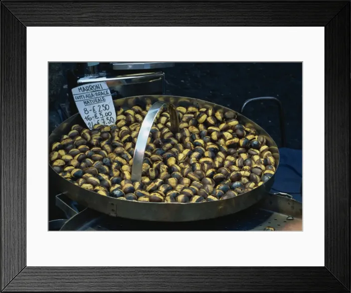 Framed Print : Roast chestnuts for sale in Piazza di Trevi Framed Print : Roast chestnuts for sale in Piazza di Trevi