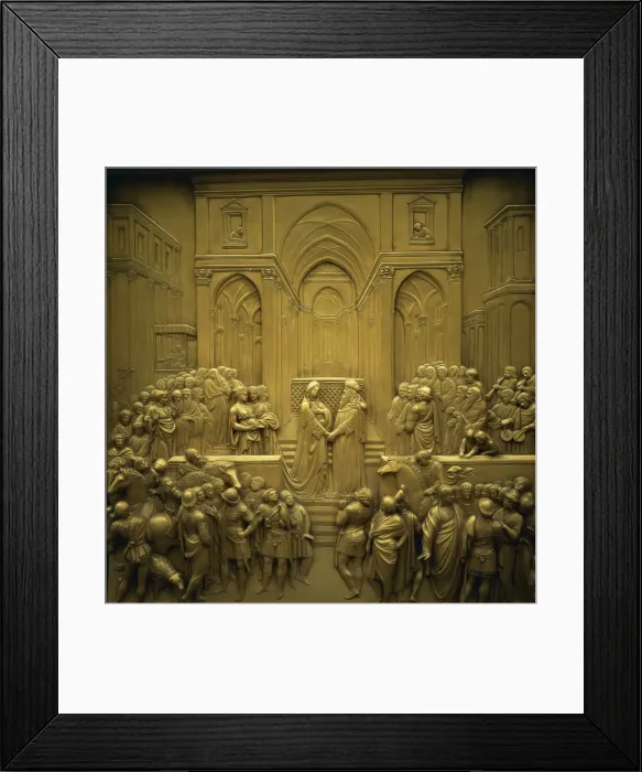 Framed Print : Baptistery bronze East door by Ghiberti Framed Print : Baptistery bronze East door by Ghiberti
