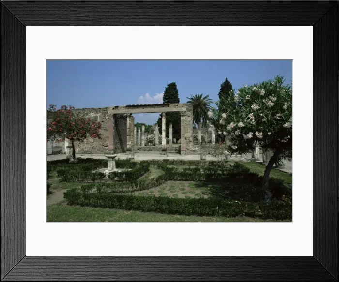 Framed Print : Gardens of Casa di Fauna Framed Print : Gardens of Casa di Fauna