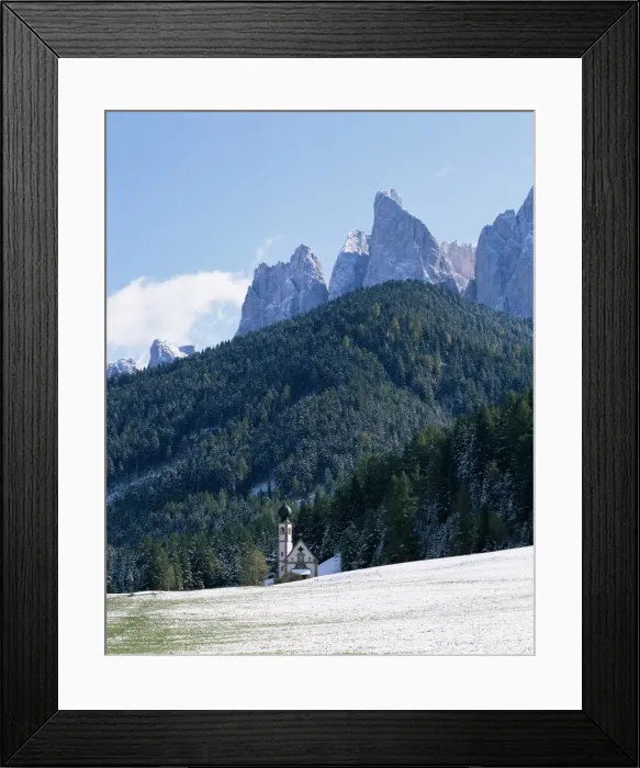 Framed Print : St. Johann church near St