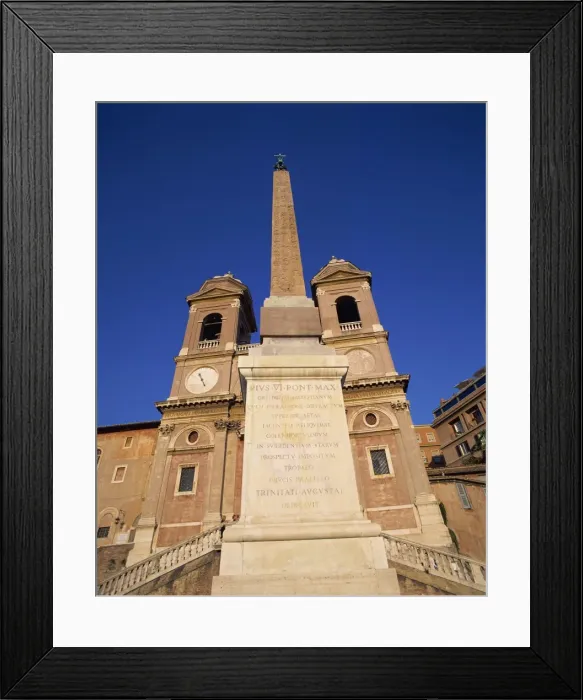 Framed Print : Trinita dei Monti at Piazza di Spagna in Rome Framed Print : Trinita dei Monti at Piazza di Spagna in Rome