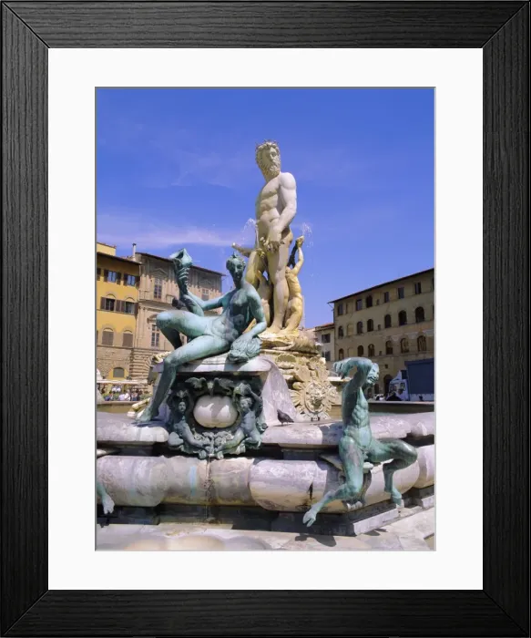 Framed Print : Neptune Fountain Framed Print : Neptune Fountain