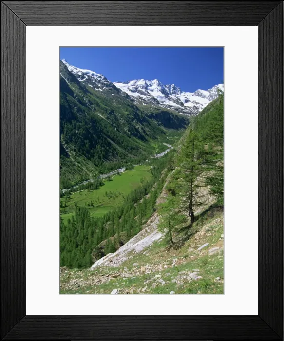Framed Print : The Valnontey Valley at Cogne