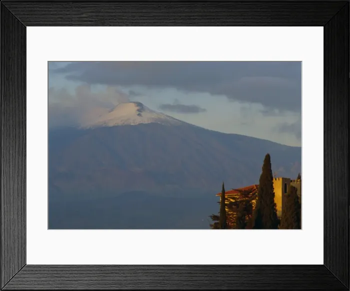 Framed Print : Mount Etna volcano from Taormina Framed Print : Mount Etna volcano from Taormina