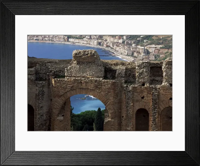 Framed Print : Teatro Greco Framed Print : Teatro Greco
