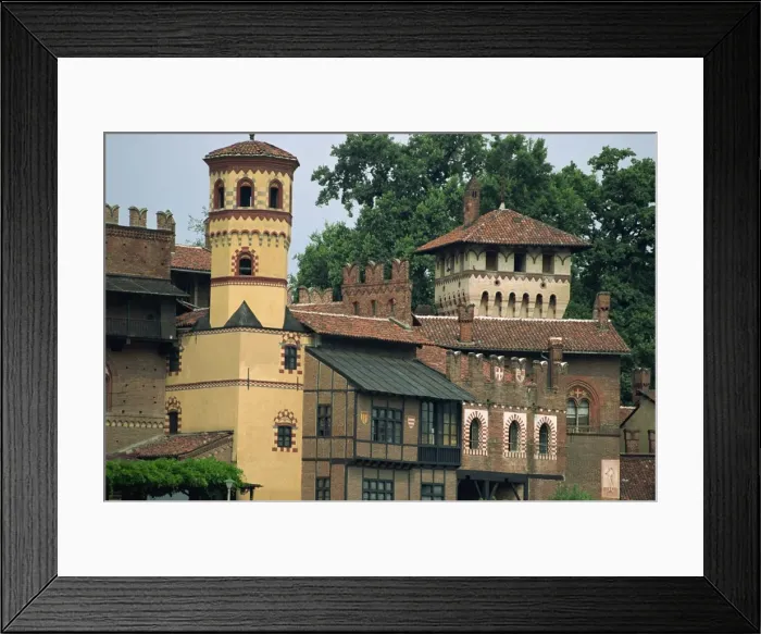 Framed Print : Borgo Mediovale and Castello Mediovale Framed Print : Borgo Mediovale and Castello Mediovale