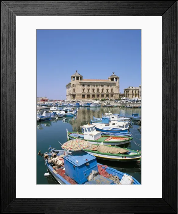 Framed Print : Boats in the port Framed Print : Boats in the port
