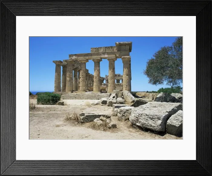 Framed Print : Ruins of Greek temple