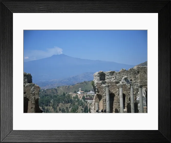 Framed Print : Greek theatre and Mount Etna Framed Print : Greek theatre and Mount Etna