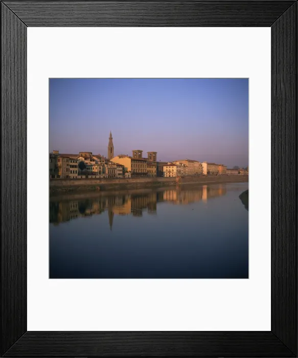 Framed Print : Buildings lining the River Arno Framed Print : Buildings lining the River Arno