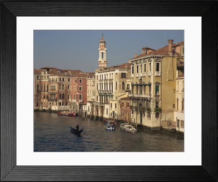 Framed Print : Houses on the Grand Canal in Venice