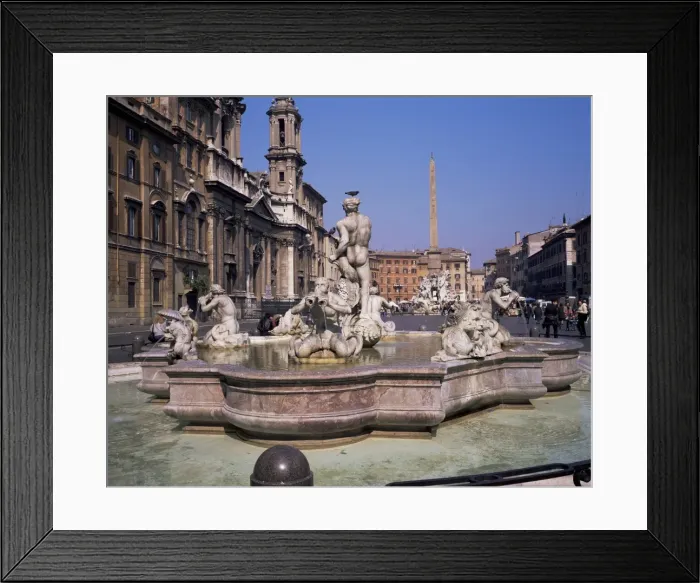 Framed Print : Piazza Navona Framed Print : Piazza Navona