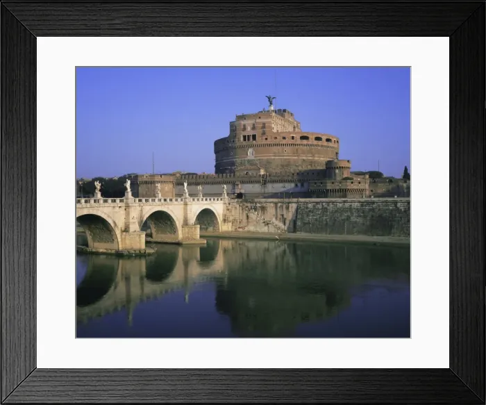 Framed Print : Castel S. Angelo (Castel Sant Angelo) and Tiber River Framed Print : Castel S. Angelo (Castel Sant Angelo) and Tiber River