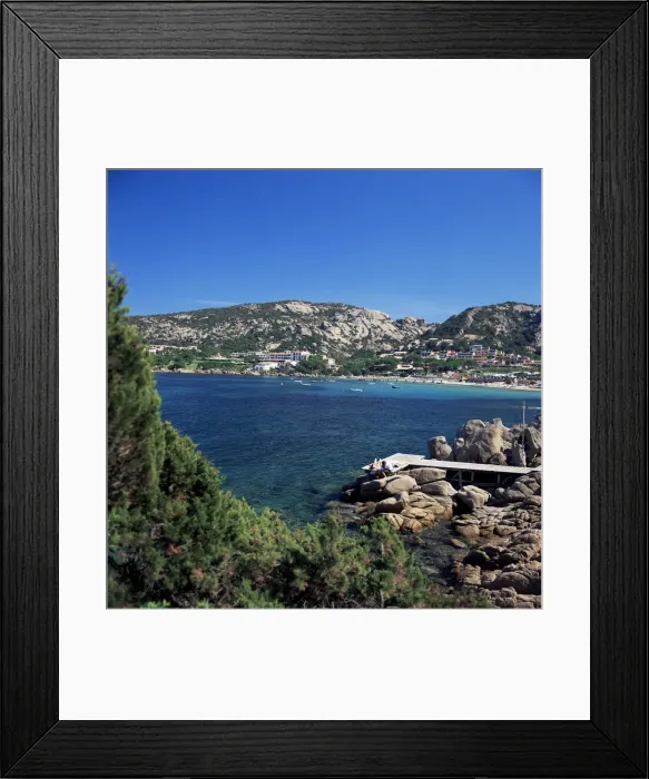 Framed Print : Baia Sardinia Framed Print : Baia Sardinia