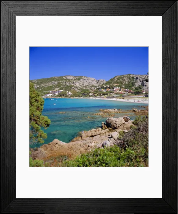 Framed Print : Baia Sardinia Framed Print : Baia Sardinia