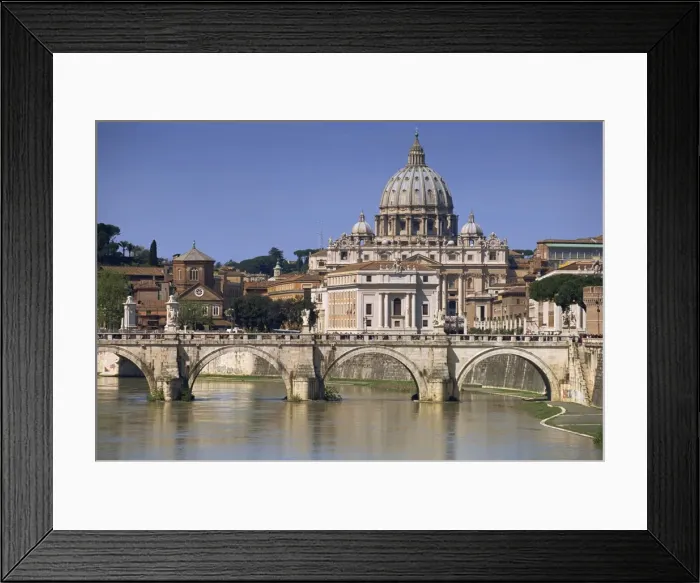 Framed Print : St. Peters and River Tiber Framed Print : St. Peters and River Tiber